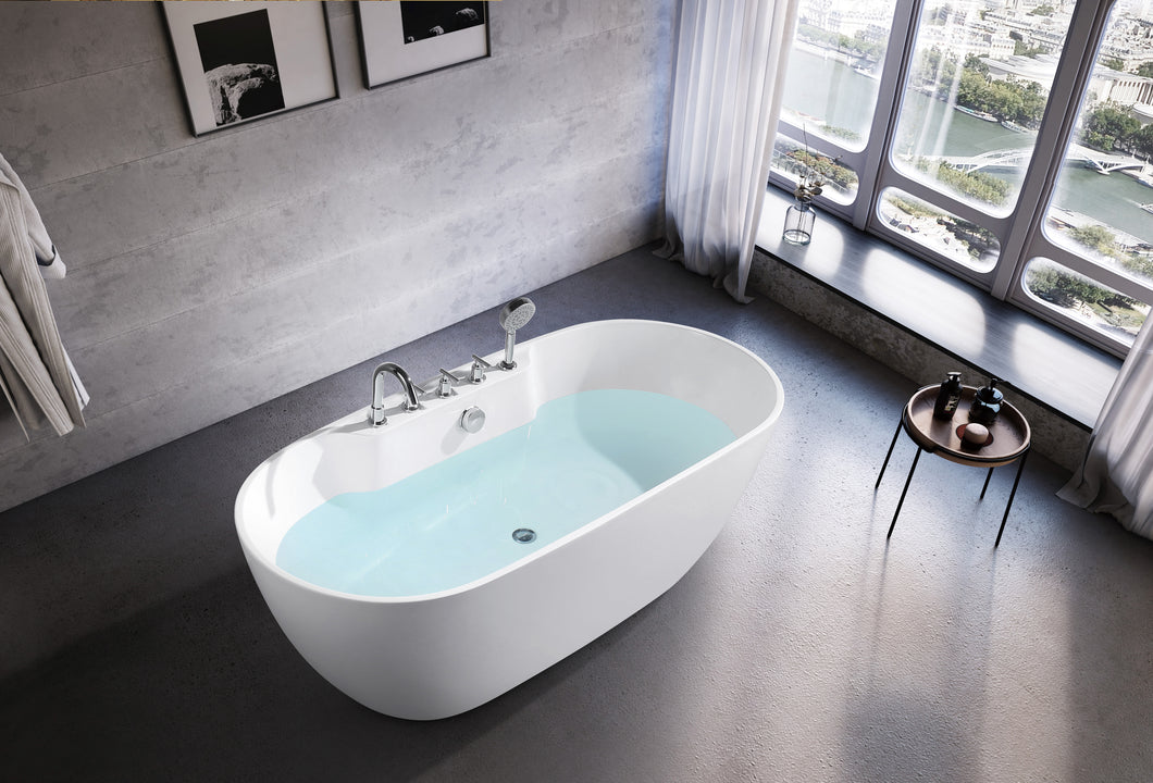 WB-8033 soaking bathtub, free standing bathtub, acrylic bathtub