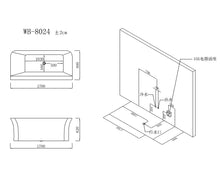 Load image into Gallery viewer, WB-8024 massage bathtub
