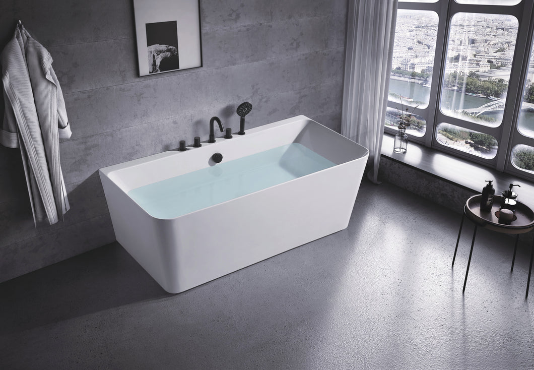 WB-8038 soaking bathtub, free standing bathtub, acrylic bathtub